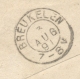 Delcampe - Nederlands Indië - 1891 - 15 Cent Willem III, Envelop G8 Van KR En Puntstempel KEDIRI Over Genua Naar Breukelen / NL - Nederlands-Indië