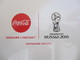 Plateau Métal Coca-cola Coupe Du Monde Football 2018 Russie "Russia 2018" Publicité Boissons Plateau - Tabletts
