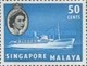 Delcampe - SINGAPORE MALAYA  USED STAMPS  Queen Elizabeth II, Ships And Other Image-1955 - Singapore (1959-...)
