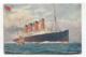 QTSS Lusitania - Cunard Passenger Liner - Old Tuck Postcard No. 9268 - Steamers