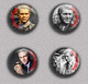 Steve McQueen Movie Film Fan ART BADGE BUTTON PIN SET 4 (1inch/25mm Diameter) 35 DIFF - Filmmanie