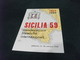 SICILIA 59 PALERMO 1959 FRANCOBOLLO RAPPRESENTAZIONE  CARTA GEOGRAFICA - Carte Geografiche