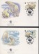 WWF 4 FDC URSS OURS 1987 YVERT N°5391/94 - FDC