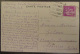 Flamme Daguin Orné Sanary Sur Mer 1937 Sur Carte Postale Animée - Timbre Type Paix 40c YT N°281 - Oblitérations Mécaniques (flammes)