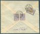 1927 Persia Iran Regne De Pahlavi Overprints, 1926 Shah Issue Mixed Franking Registered Rate Cover. Teheran - Sultanabad - Iran