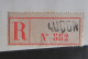 Recommandé "Luçon" N°552 Sur Enveloppe Avec Timbre 40c Type Merson YT N°119 - Cachet 1917 - 1877-1920: Période Semi Moderne