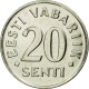 Monnaie, Estonia, 20 Senti, 2003, No Mint, TTB, Nickel Plated Steel, KM:23a - Estonia