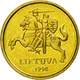 Monnaie, Lithuania, 10 Centu, 1998, SUP, Nickel-brass, KM:106 - Lituanie