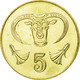 Monnaie, Chypre, 5 Cents, 2001, SPL, Nickel-brass, KM:55.3 - Cyprus