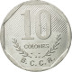 Monnaie, Costa Rica, 10 Colones, 1992, TTB, Stainless Steel, KM:215.1 - Costa Rica