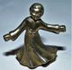 ANCIEN PETITE SCULPTURE METAL ARGENTE UN ANGE ENFANT / BE - Autres & Non Classés