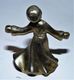 ANCIEN PETITE SCULPTURE METAL ARGENTE UN ANGE ENFANT / BE - Autres & Non Classés