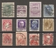 Europe - PERFIN - Perforés - Petit Lot De 12° - Autriche - Danemark - Espagne - Italie - Irlande - Luxembourg - Suisse.. - Lots & Kiloware (mixtures) - Max. 999 Stamps