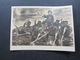 Postcard Germany Munchen Haus Kunst Feldpost Jersey Channel Soldiers Raft 1943 - Andere & Zonder Classificatie