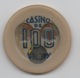 Jeton De Casino De Vichy 100 Anciens Francs Modifié Avec Virgule à 1,00 NF - Casino