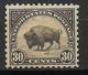 USA - YVERT N° 244A DENT 11 * MLH - COTE = 45 EUR. - FAUNE ET FLORE - BISON - Neufs