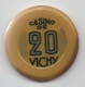 Jeton De Casino De Vichy 20 Anciens Francs (Très Mal-Scané = ROUGE) - Casino