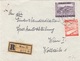 ÖSTERREICH 1947 - 40 Gro + 1 S (Ank853+859) Auf Reco-Brief, Gel.1948 V. Wien21 > Wien I, Transportspuren - Briefe U. Dokumente