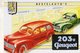 Peugeot 203 U  -  1954  -  Publicité  -  Carte Postale Reproduction (CPR) - Voitures De Tourisme