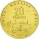 Monnaie, Djibouti, 20 Francs, 1977, Paris, ESSAI, FDC, Aluminum-Bronze, KM:E5 - Dschibuti