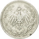 Monnaie, GERMANY - EMPIRE, 1/2 Mark, 1906, Berlin, TTB+, Argent, KM:17 - 1/2 Mark