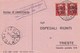 Trieste 1946 Postal Receipt Sent From Trieste (AMG VG, Zone A) To Zone B IZOLA - ISOLA Postmark, Censored - Marcophilia