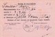 Trieste 1947 Postal Receipt Sent From Trieste (AMG VG, Zone A) To Zone B CRNI KAL Postmark - Marcophilia