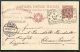 1895 Italy Stationery Postcard Pinerolo Torino (squared Circle) - Emile Landolt, Zurch Switzerland. Horse Shoe - Marcophilia