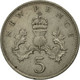 Monnaie, Grande-Bretagne, Elizabeth II, 5 New Pence, 1969, TB+, Copper-nickel - 5 Pence & 5 New Pence