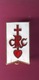 RELIGION EPINGLETTE DE VESTE : CRC Contre Réforme Catholique - SACRE COEUR- RESURRECTION ABBE GEORGES DE NANTES - Other & Unclassified