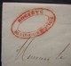 Société De La Vieille Montagne, Cachet Rouge Sur Une Lettre De Paris (1856) Oblitération Étoile  Pour La Ferté Gaucher - 1849-1876: Classic Period