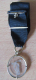 Médaille "Lanceur De Disque" En Verre Et Métal Doré, Avec Ruban Noir - Sonstige & Ohne Zuordnung