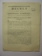 DECRET CONVENTION NATIONALE 6 JUIN 1793 - FABRICATION D' ASSIGNATS - IMPRIMERIE LIMET CLERMONT FERRAND - Décrets & Lois