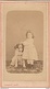 PHOTO CDV 19 EME JEUNE FILLE ET SON CHIEN Cabinet LAMBERT A CHANTENAY SARTHE - Anciennes (Av. 1900)