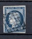 France 1849 Ceres 25 Cents Deep Blue Fine Used - 1849-1850 Cérès