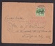 Dutch Indies: Cover To USA, 1941, 1 Stamp, Censored, Red Censor Cancel, WW2, Forwarded (creases) - Nederlands-Indië