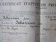 Diplôme-LA SEYNE SUR MER 1936 CERTIFICAT APTITUDE PROFESSIONNELLE AJUSTEUR-Scherrier Jean Charles Né 1920 à GONFARON Var - Diplômes & Bulletins Scolaires