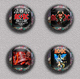 ACDC BAND Music Fan ART BADGE BUTTON PIN SET 3 (1inch/25mm Diameter) 35 DIFF - Musique