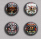 ACDC BAND Music Fan ART BADGE BUTTON PIN SET 5 (1inch/25mm Diameter) 35 DIFF - Musique