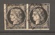 Timbre De 1849/50 ( France / Une Paire ,Cérès N°3 ) - 1849-1850 Cérès