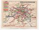 PLAN DU METRO DE PARIS  - ANNONCE DE L'OUVERTURE LIGNE N°11 LILAS CHATELET - AVEC AU RECTO CALENDRIER DE 1935 - Petit Format : 1921-40