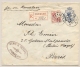 Curacao - 1928 - 12,5 Cent Wilhelmina, Envelop G13 + 10 Cent Registered Van GR CURACAO Naar Paris / France - Curaçao, Nederlandse Antillen, Aruba