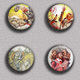 Don Quijote Fan ART BADGE BUTTON PIN SET 4 (1inch/25mm Diameter) 35 DIFF - Berühmte Personen