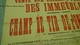 Delcampe - AFFICHE 1927 CHAMP DE TIR PONTARLIER VENTE AUX ENCHERES PUBLIQUES 154 X 75 CM - DOUBS - Affiches
