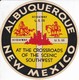 ANTIGUA ETIQUETA DE LA COMPAÑIA AEREA ALBUQUERQUE (AVION-PLANE) NEW MEXICO - Etichette Da Viaggio E Targhette