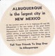 ANTIGUA ETIQUETA DE LA COMPAÑIA AEREA ALBUQUERQUE (AVION-PLANE) NEW MEXICO - Aufklebschilder Und Gepäckbeschriftung