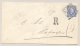 Nederlands Indië - 1897 - 20 Cent Willem III, Envelop G2b Aangetekend Van VK MENADO Naar Makasser - Nederlands-Indië