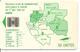 CARTE-PUCE-GABON-50U-SC7- CARTE-VERT -PLAN NUMEROTAGE-V° AVEC N°Rge C35141482-TBE - Gabon