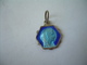 MEDAILLE RELIGIEUSE En ARGENT Et EMAIL Bleu.. NOTRE DAME De LOURDES....2 Scans - Religion & Esotericism