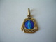 MEDAILLE RELIGIEUSE En PLAQUE OR Et EMAIL Bleu.. IMMACULEE CONCEPTION....2 Scans - Religion & Esotérisme